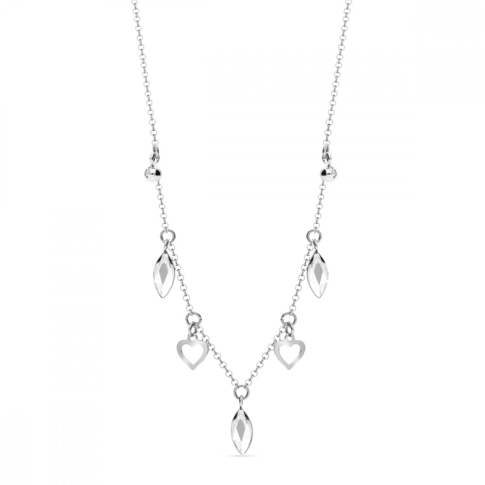 Levně Náhrdelník čirý se Swarovski Elements Euphoria NROLO22017C Krystal