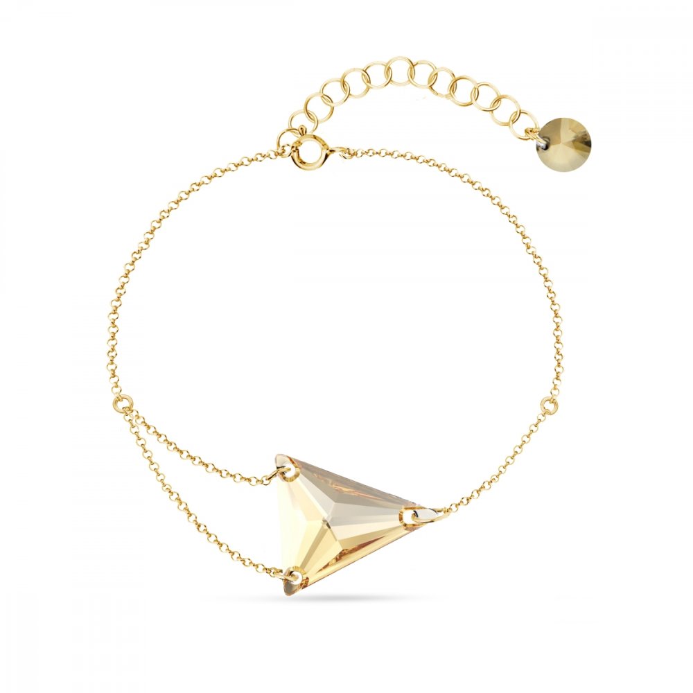 Náramek zlatý se Swarovski Elements Trident BGROLO327118GS Golden Shadow