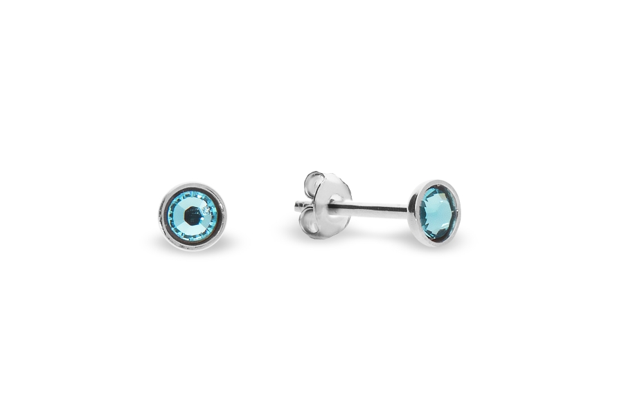 Náušnice tyrkysové se Swarovski Elements Pinpoint Studs K2038SS10LTU Light Turquoise