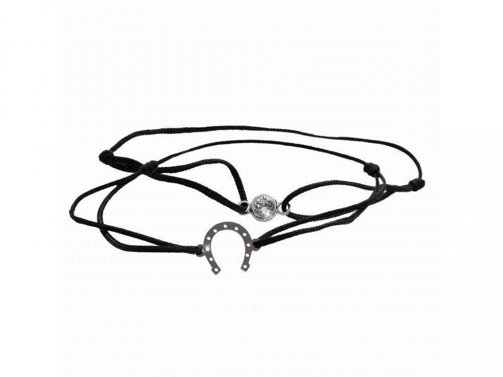 Sada náramků s podkovou a krystalem Swarovski Elements Krystal