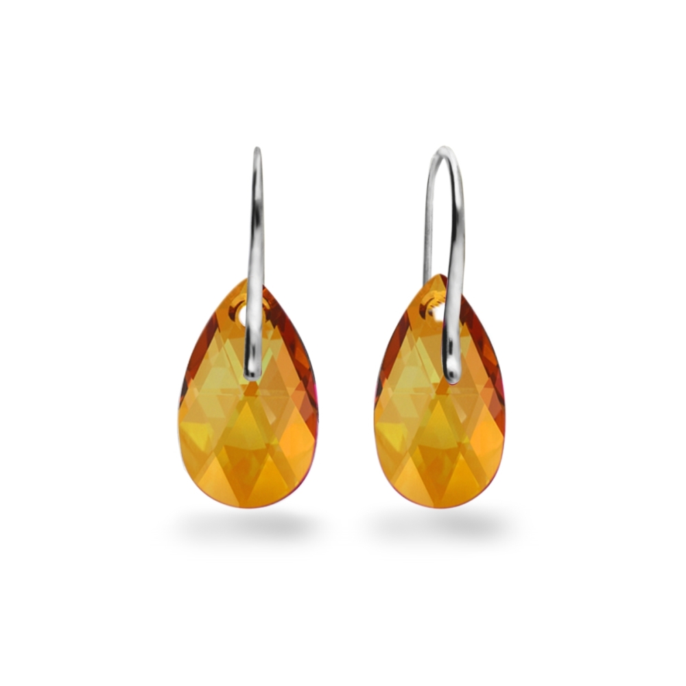 Náušnice se Swarovski Elements Classic Drop KW610622CU Copper