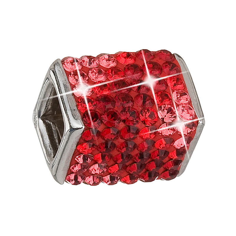 Přívěsek průvlekový kvádr se Swarovski Elements 34134.3 Siam