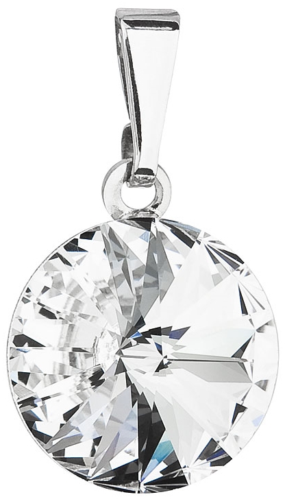 Přívěsek bílý Rivoli se Swarovski Elements Krystal 12 mm