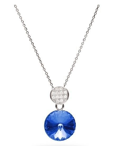 Náhrdelník Rivoli se Swarovski Elements Candito NC112212SA Sapphire