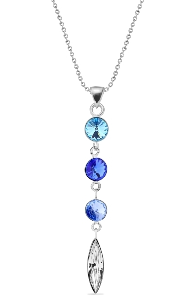 Náhrdelník se Swarovski Elements Willow N112234200AQC Aqua
