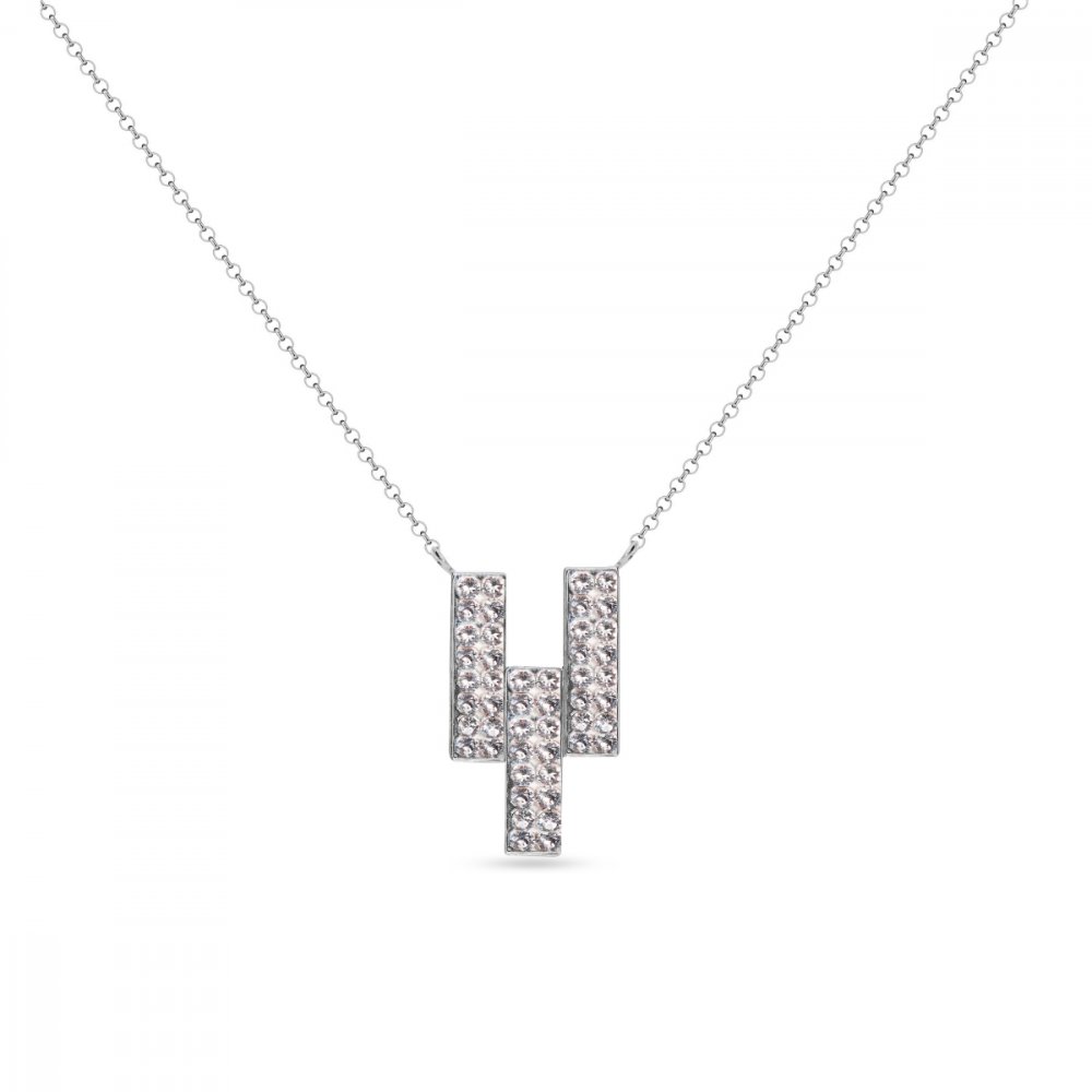 Levně Náhrdelník čirý se Swarovski Elements Twilight NFMP3CC Krystal