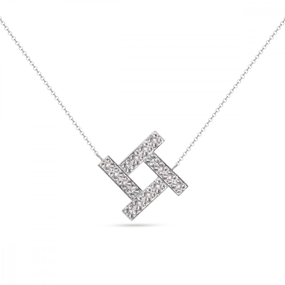 Náhrdelník čirý se Swarovski Elements Sol NFMP4CC Krystal