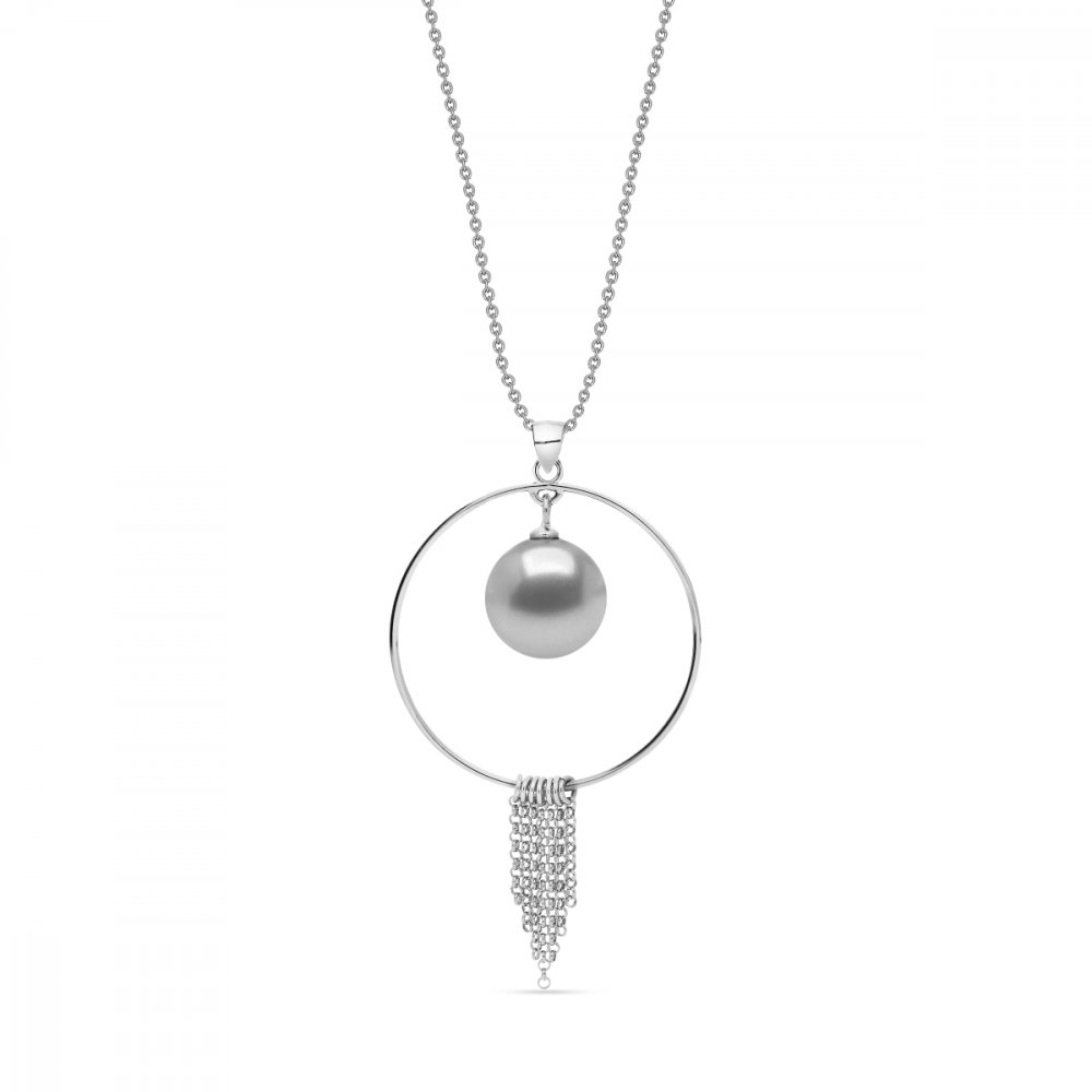 Náhrdelník šedý se Swarovski Elements Eden NRD581812LG Light Grey