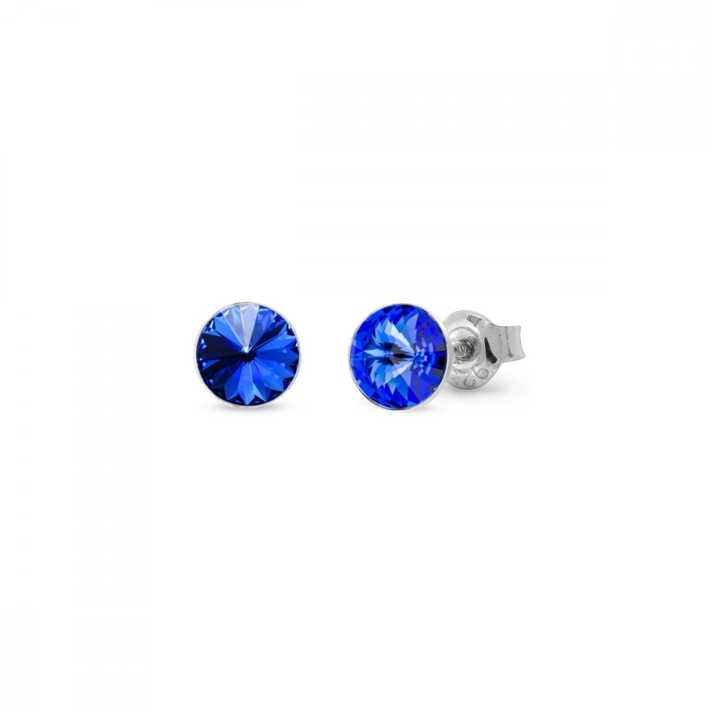 Náušnice Rivoli se Swarovski Elements Sweet Candy Studs K1122SS29S sapphire 6 mm