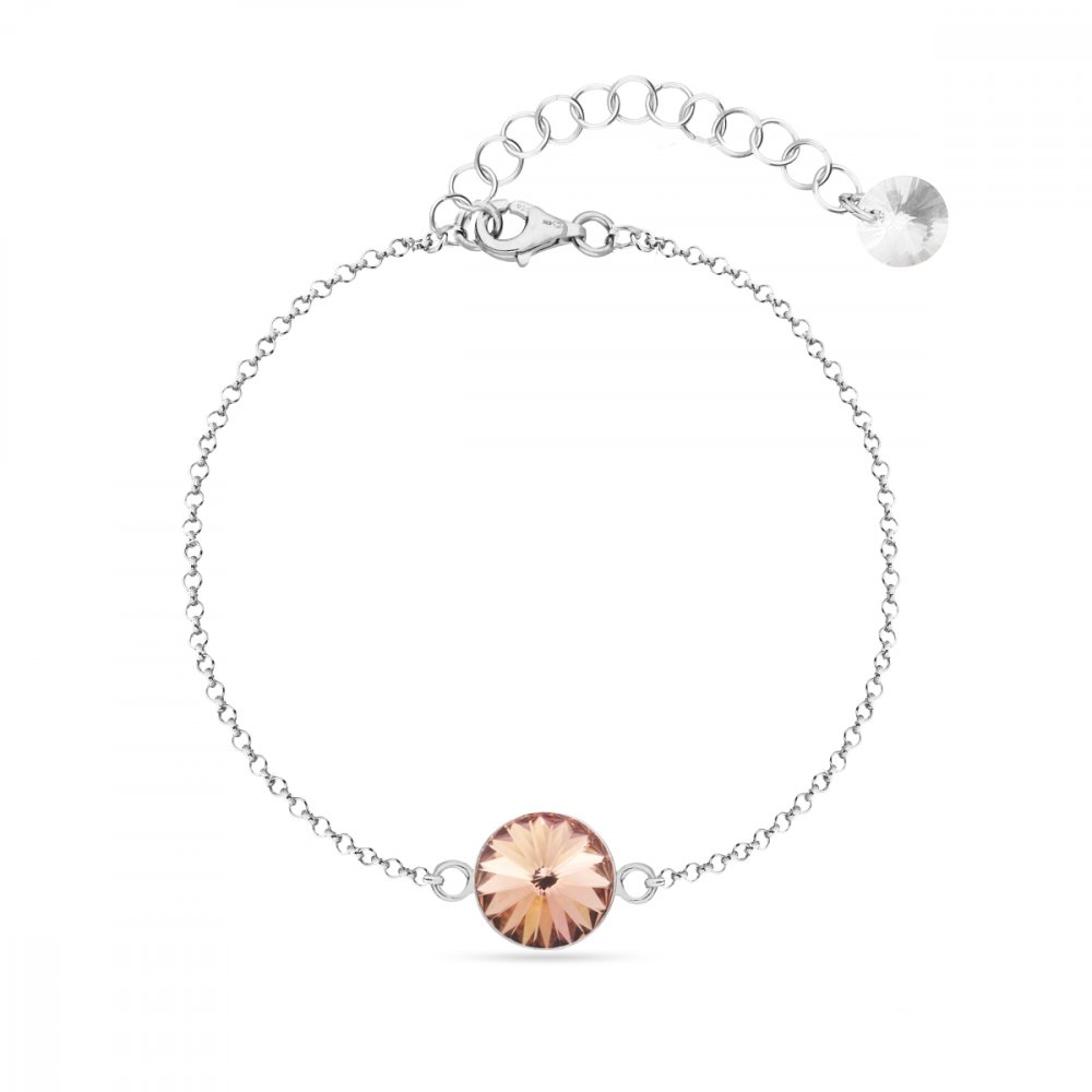 Levně Náramek růžový se Swarovski Elements Candy B1122SS47VR Vintage Rose