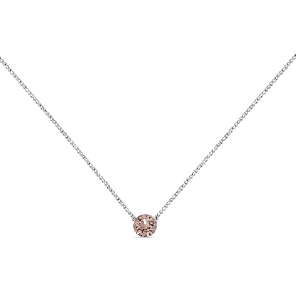 Náhrdelník růžový se Swarovski Elements Dotty N1088PP31VR Vintage Rose L