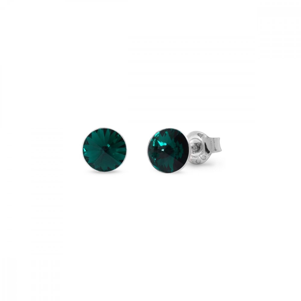 Náušnice Rivoli se Swarovski Elements Sweet Candy Studs K1122SS29EM emerald 6 mm
