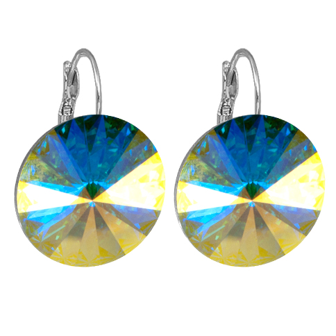 Náušnice Rivoli se Swarovski Elements AB měnivé 16 mm