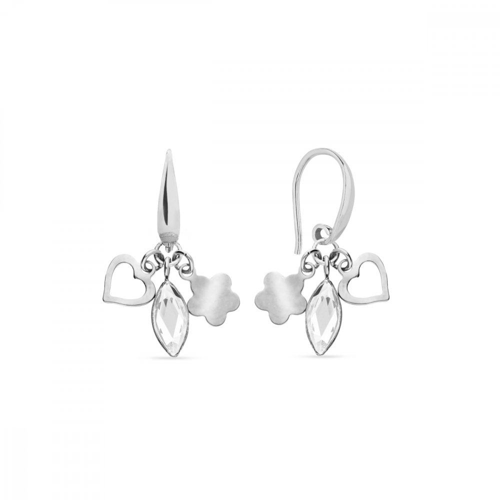 Náušnice čiré se Swarovski Elements Serenity KWMIX2201C Krystal