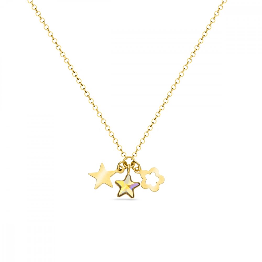 Levně Náhrdelník duhový se Swarovski Elements Joy NGMIX2816AB