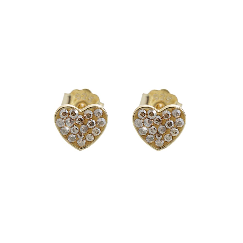 Náušnice zlaté se Swarovski Elements Gold Shadow