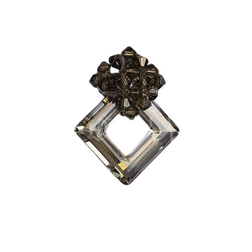 Přívěsek se Swarovski Elements kosočtverec 34066.5 Silver shade