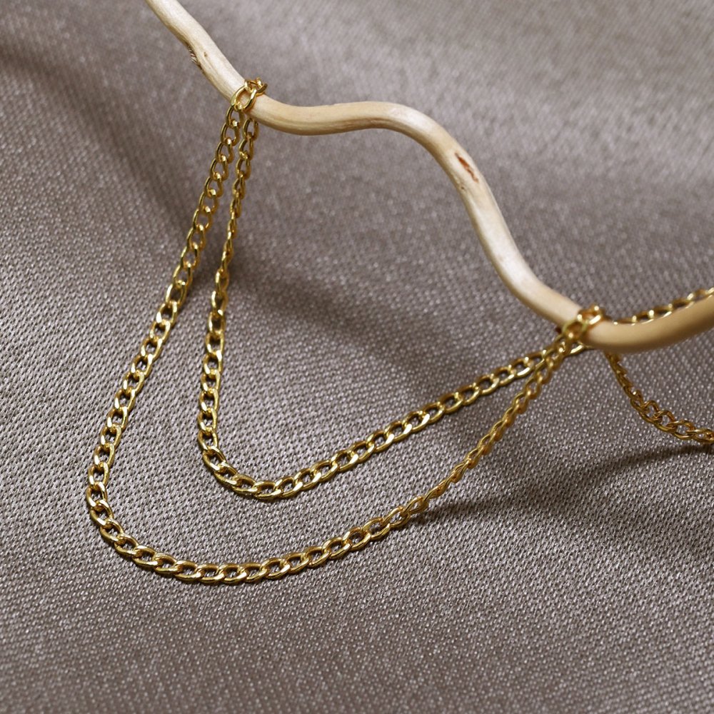 Levně Zlatý 14kt řetízek 90A00017 PANCIER 45 cm