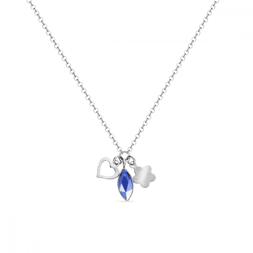 Náhrdelník modrý se Swarovski Elements Serenity NMIX2201SA Sapphire