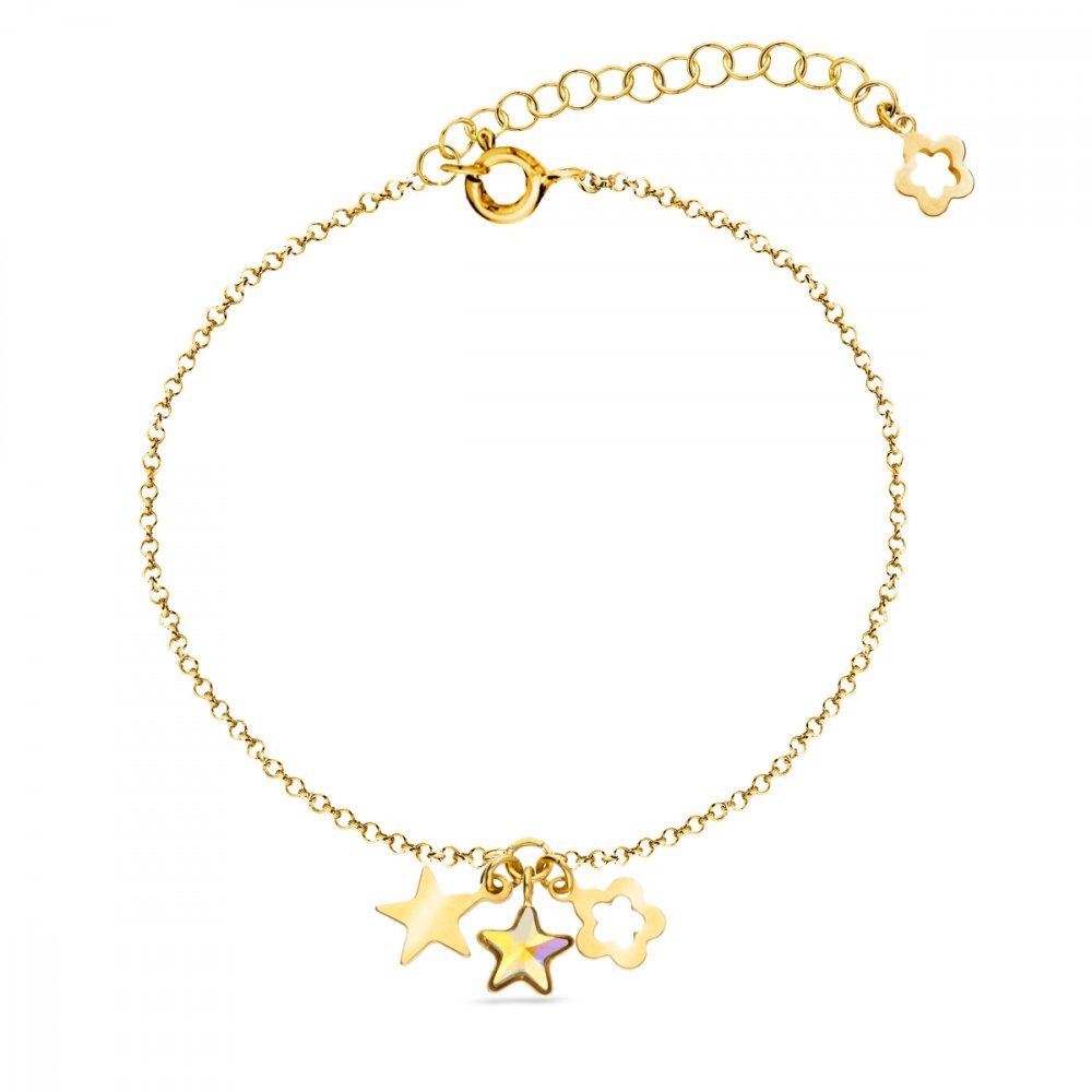 Levně Náramek duhový se Swarovski Elements Joy BGMIX2816AB