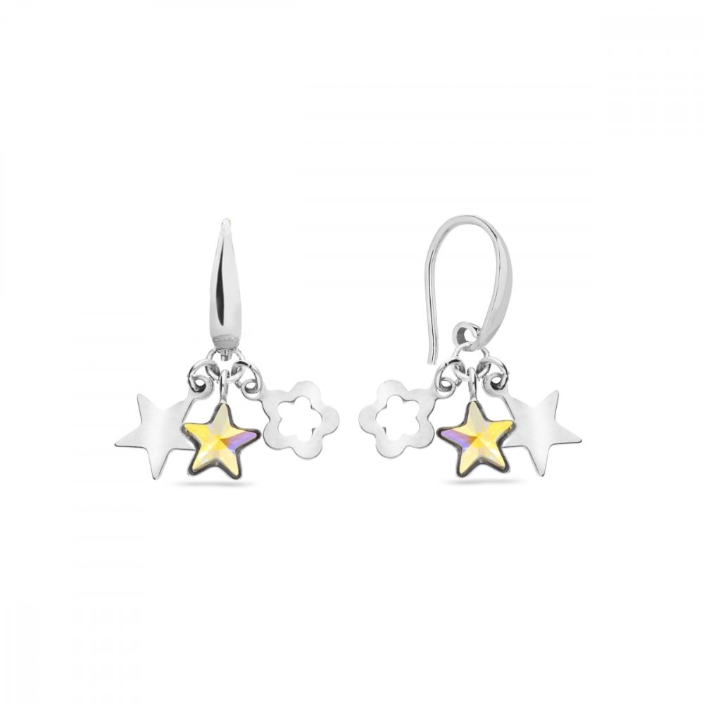 Náušnice duhové se Swarovski Elements Joy KWMIX2816AB