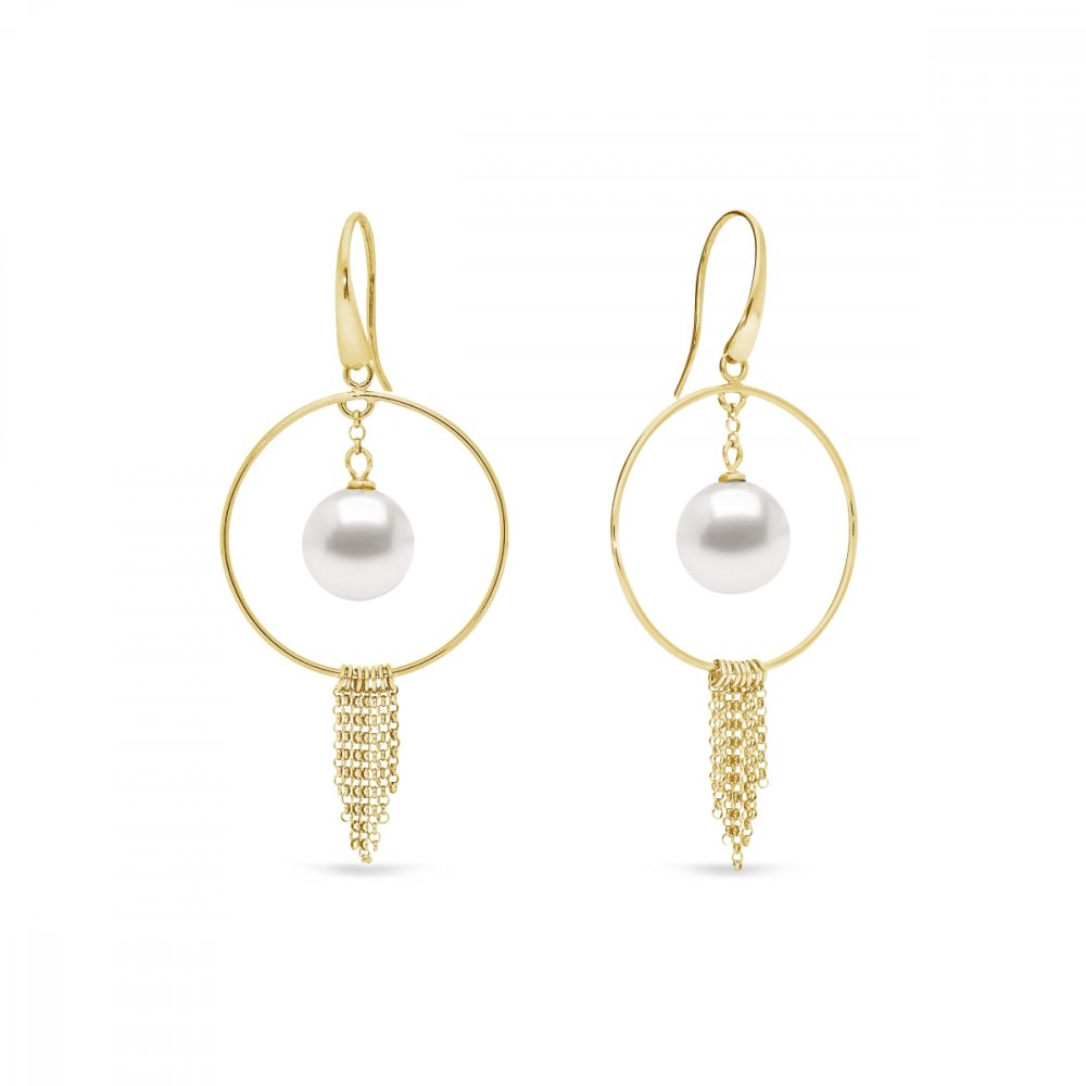 Náušnice bílé se Swarovski Elements Eden KWRDG581812W White