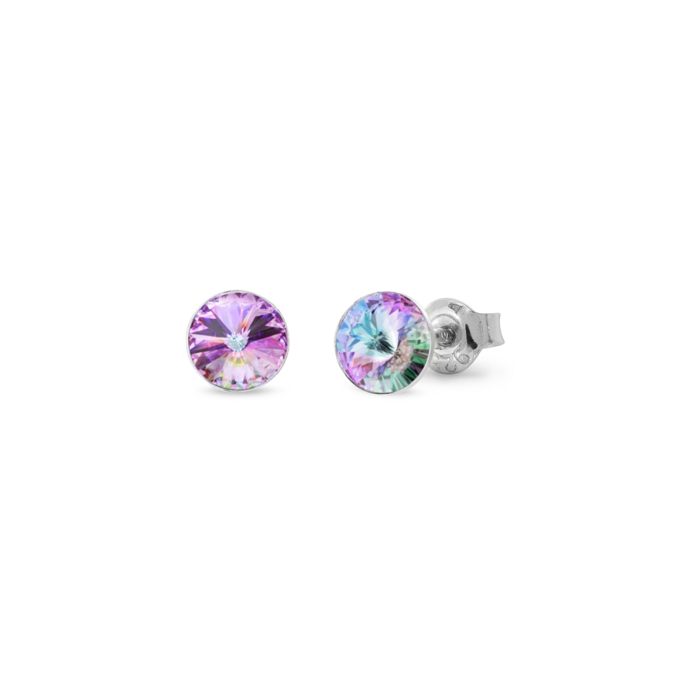 Náušnice fialové Rivoli se Swarovski Elements Sweet Candy Studs K1122SS29VL vitrail light 6 mm