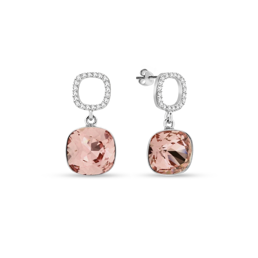 Náušnice se Swarovski Elements Orbis KC447010RP  Rose Peach