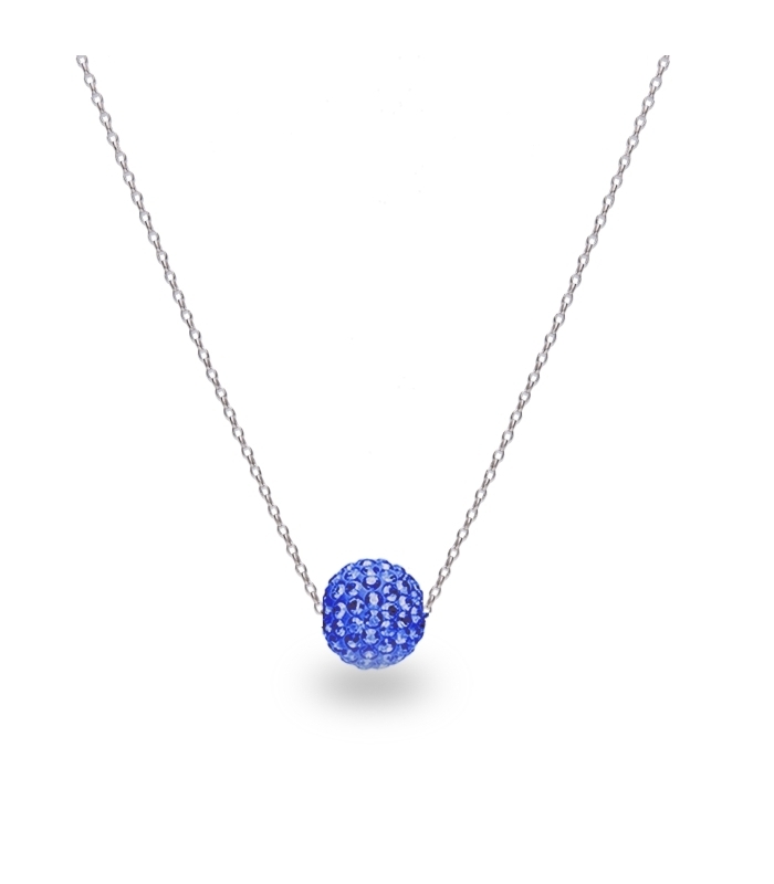 Náhrdelník se Swarovski Elements kulička Sapphire