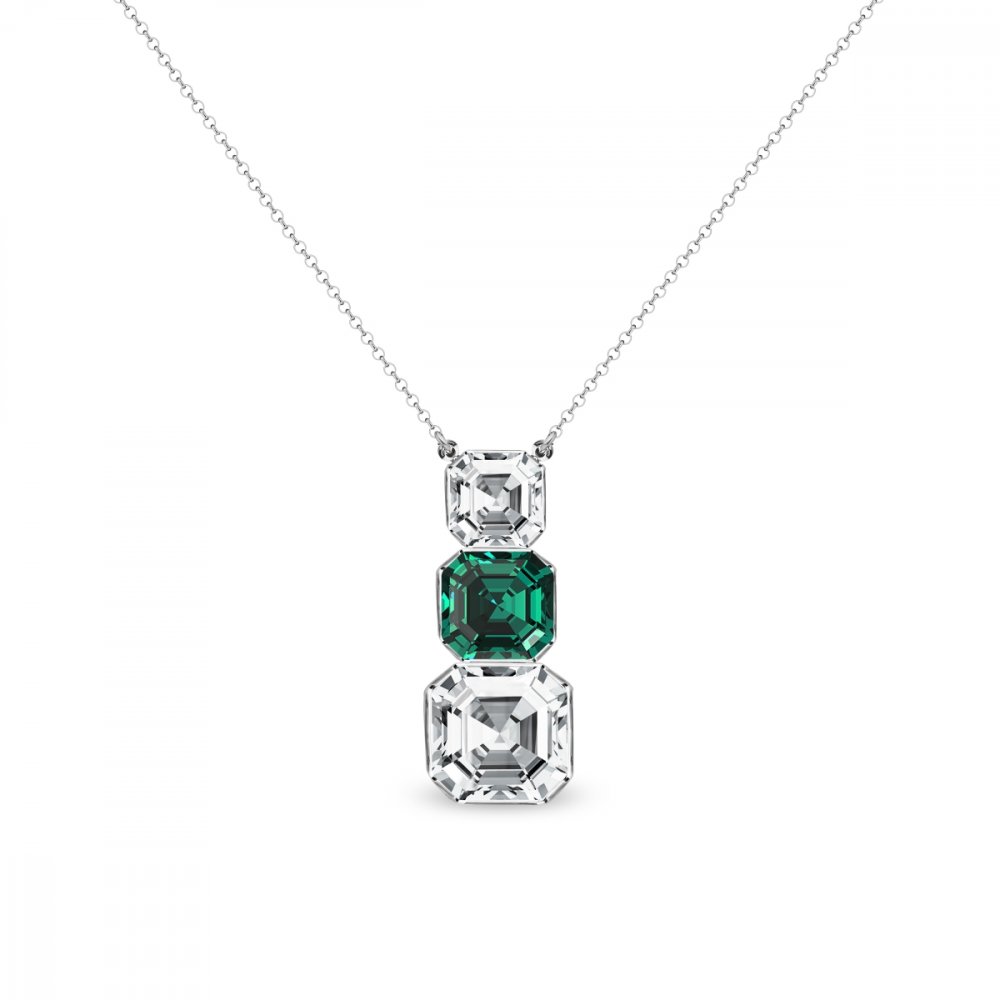 Náhrdelník zelený se Swarovski Elements Imperial NT44803CEM Emerald