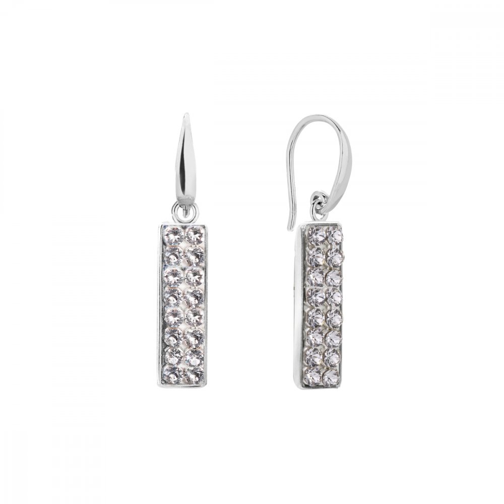 Náušnice čiré se Swarovski Elements Glow KWFMP1C Krystal