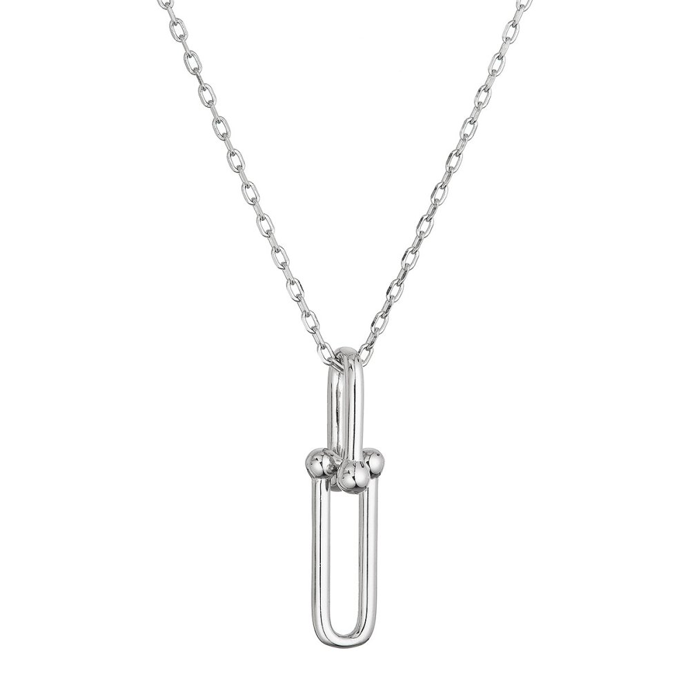 Stříbrný náhrdelník s elegantním uzlem 12140.1