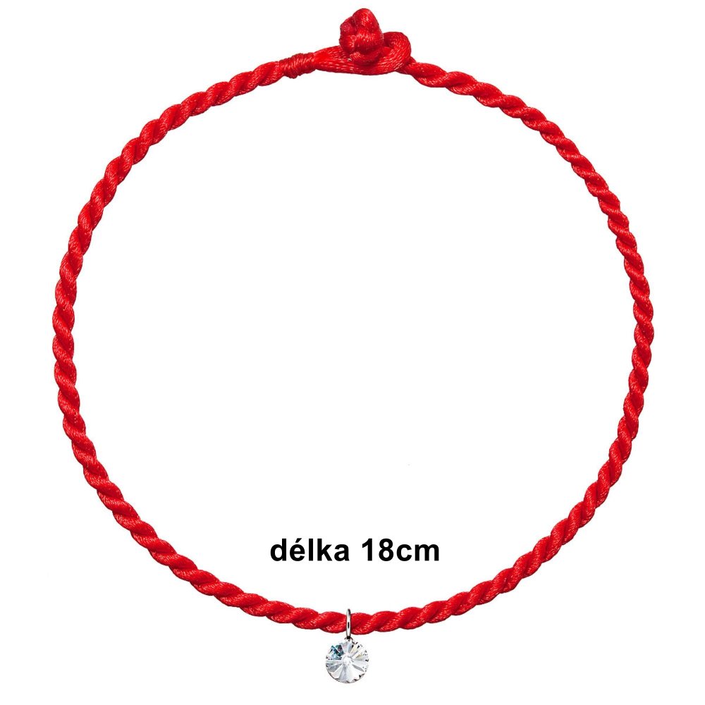 Levně Náramek proti uhranutí s krystalem Swarovski 73031.1
