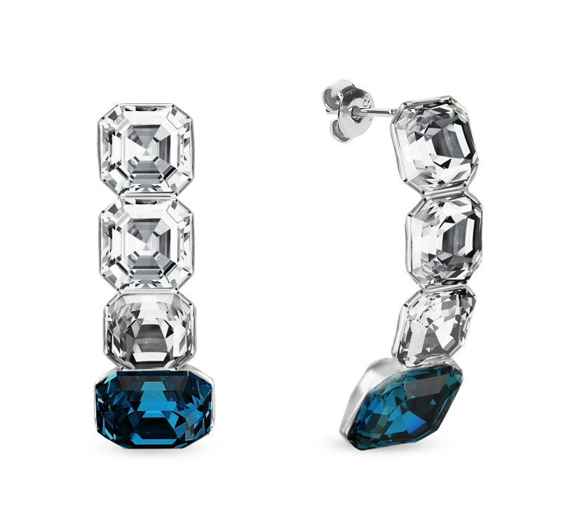 Náušnice modré se Swarovski Elements Imperial KT44804CM Montana