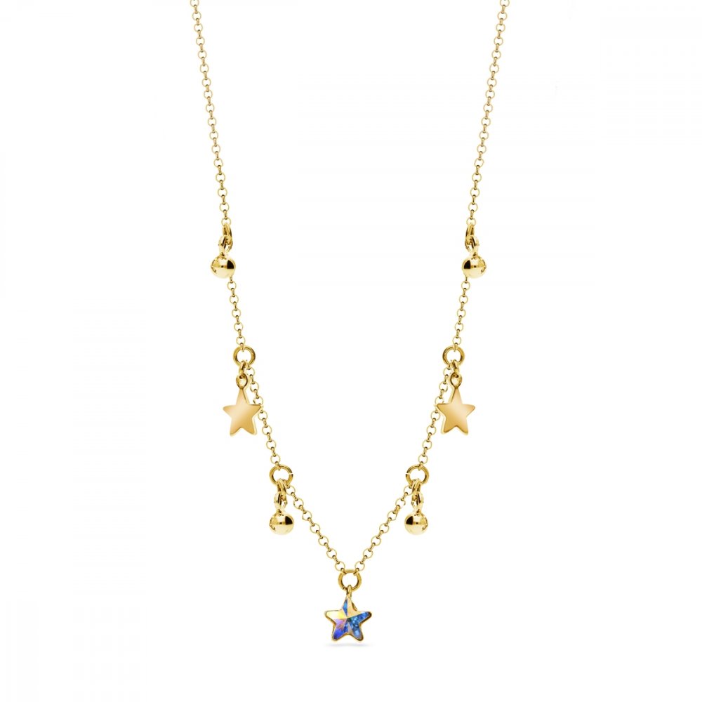 Náhrdelník duhový se Swarovski Elements Mirth NGROLO28167AB