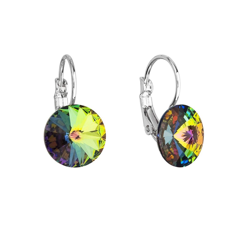 Levně Náušnice Rivoli se Swarovski Elements Vitrail Medium 12 mm