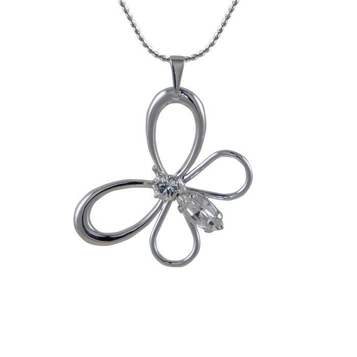 Náhrdelník se Swarovski Elements motýl Krystal