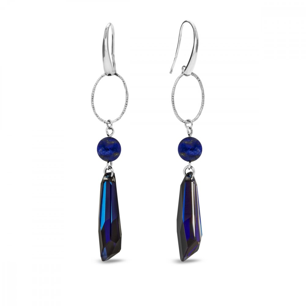 Náušnice tmavě modré Crystalactite KW6017BB8LL Bermuda Blue