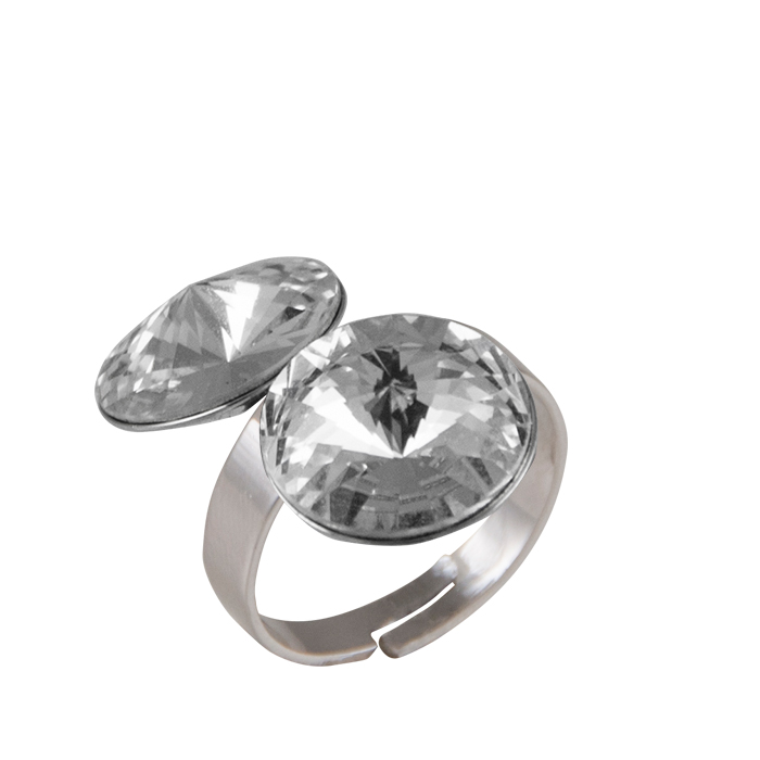 Prsten Rivoli se Swarovski Elements Krystal 12 mm