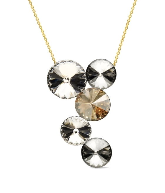 Náhrdelník se Swarovski Elements Lolipop Gold NKG1122CGS Gold Shadow