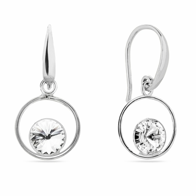 Náušnice čiré se Swarovski Elements Fame KWOM1122SS29C Krystal