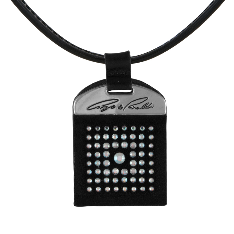 Kožený náhrdelník Cango & Rinaldi se Swarovski Elements AB