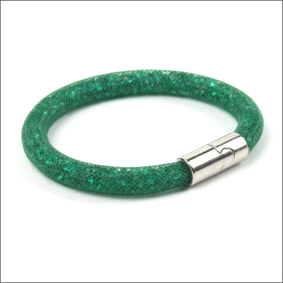 Náramek Stardust s křišťály zelený