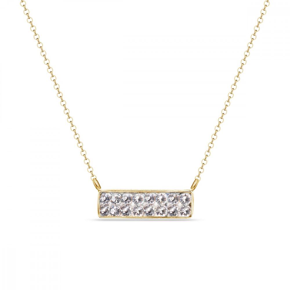 Levně Náhrdelník čirý se Swarovski Elements Radiance NGFMP2C Krystal