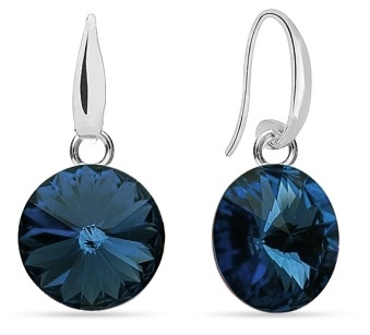 Náušnice Rivoli se Swarovski Elements Candy KW112212M Montana 10 mm