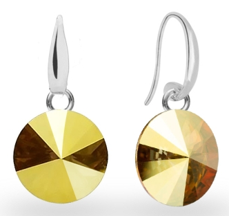 Levně Náušnice Rivoli se Swarovski Elements Candy KW112212MS Metalic Sunshine 10 mm