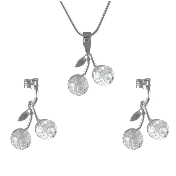 Souprava se Swarovski Elements třešinky Krystal