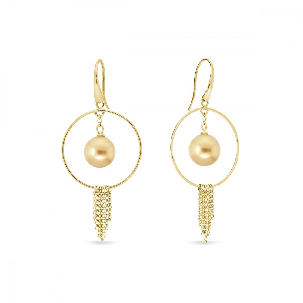 Náušnice zlaté se Swarovski Elements Eden KWRDG581812LGO Light Gold