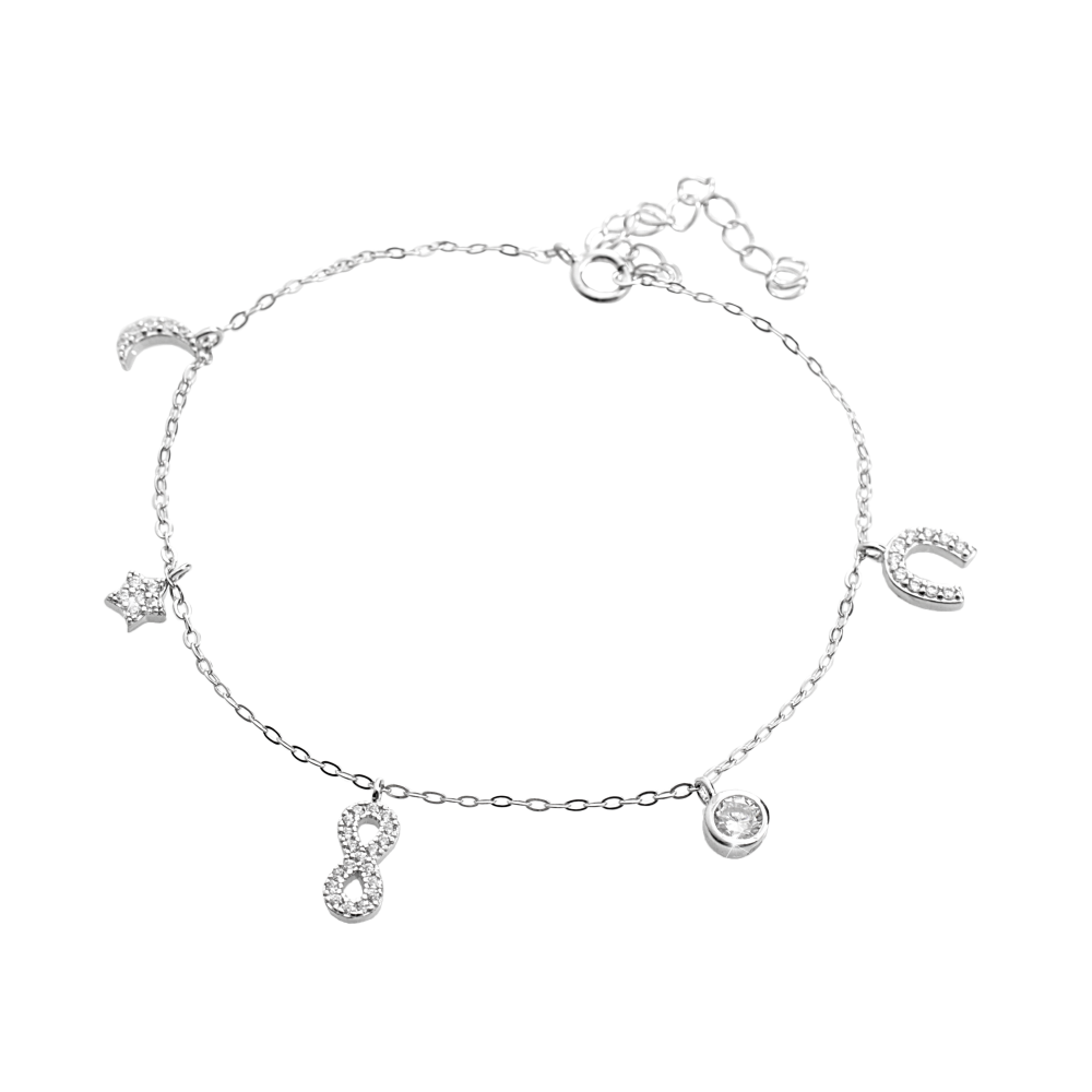 Náramek čirý se Swarovski Elements Krystal