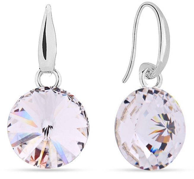 Levně Náušnice Rivoli se Swarovski Elements Candy KW112212C Krystal 10 mm